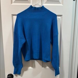 J.Crew blue turtleneck